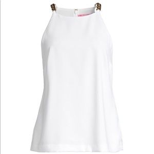 Lilly Pulitzer Adrienne Top - Resort White, 2